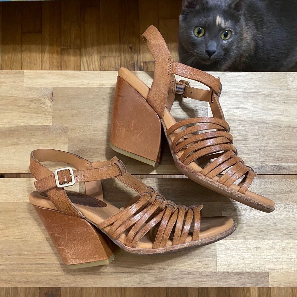 Kork-Ease Brown Leather Heels